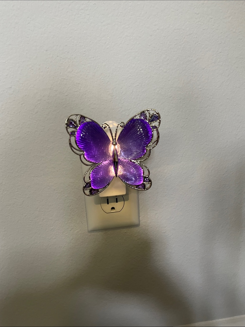 BBW- Purple Butterfly Nightlight Wallflowers Fragrance Plug-in